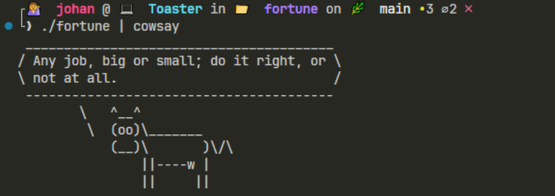 Making My Own Fortune Collection Using Go